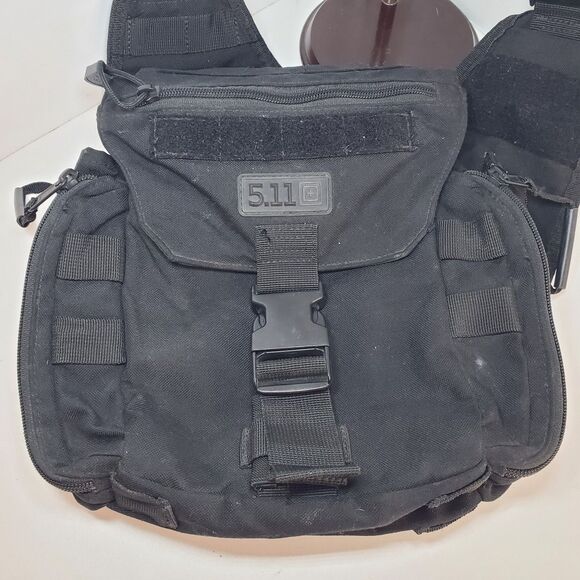 5.11 Tactical Push Pack Gear Shoulder Bag Black Flat Dark earth Cross Body Sling - Picture 3 of 7